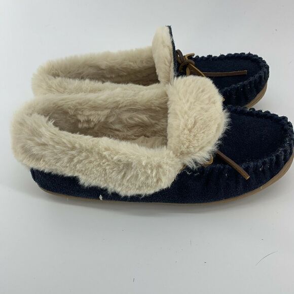Minnetonka Allie Jr Trapper Moccasin Slippers Sz 6 - Picture 6 of 10